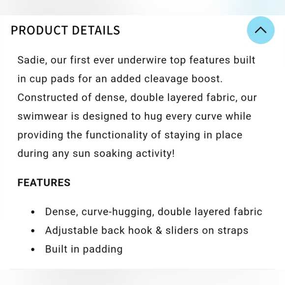 NEW 93 Play Street Sadie Blue Tropical Wave Bikini Top Size XL - Picture 9 of 9